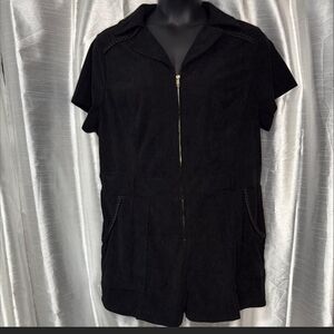 Black Courduroy Romper